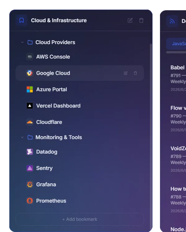 Private Bookmark Manager